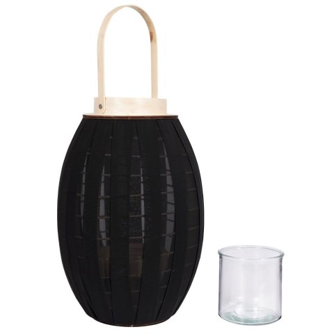 Lampion na świeczkę drewniany czarny 39.5cm HOME STYLING COLLECTION 569268