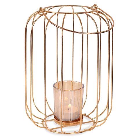 Lampion na świeczkę metalowy złoty 21.5cm HOME STYLING COLLECTION 569501