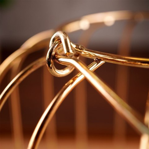 Lampion na świeczkę metalowy złoty 21.5cm HOME STYLING COLLECTION 569501