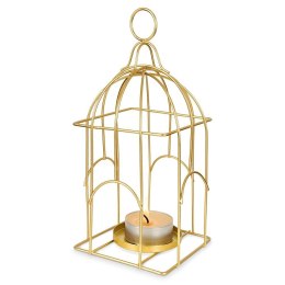 Lampion na świeczkę metalowy złoty 25cm HOME STYLING COLLECTION 569477