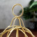 Lampion na świeczkę metalowy złoty 25cm HOME STYLING COLLECTION 569477