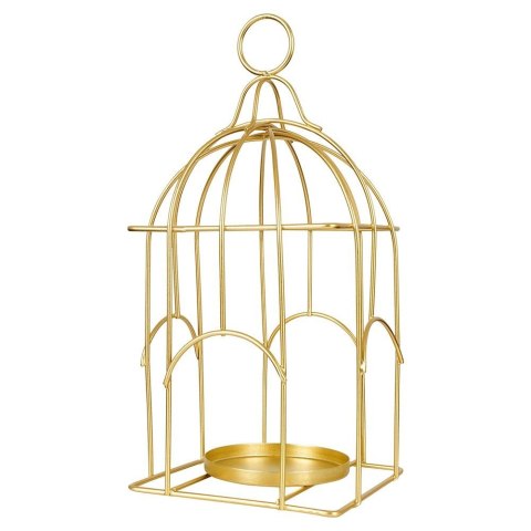 Lampion na świeczkę metalowy złoty 25cm HOME STYLING COLLECTION 569477