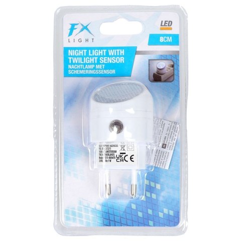 Lampka nocna LED do kontaktu z czujnikiem zmierzchu biała FX LIGHT 569435