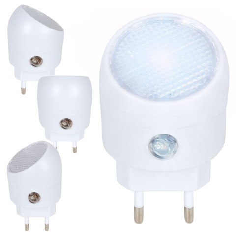Lampka nocna LED do kontaktu z czujnikiem zmierzchu biała FX LIGHT 569435