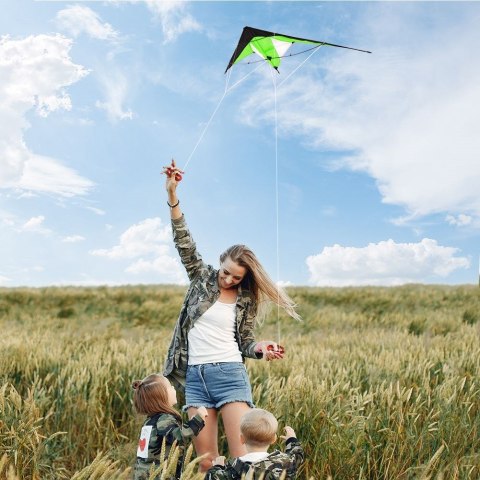 Latawiec akrobacyjny zielony 120x50cm FREE & EASY 489108-Z