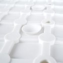 Mata antypoślizgowa pod prysznic do łazienki biała 55x55cm BATHROOM SOLUTIONS 569343-B