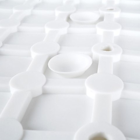 Mata antypoślizgowa pod prysznic do łazienki biała 55x55cm BATHROOM SOLUTIONS 569343-B
