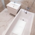 Mata antypoślizgowa pod prysznic do łazienki biała 69x39cm BATHROOM SOLUTIONS 569419-B