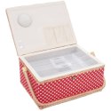 Niciarka czerwona w grochy 24x18x12cm ORION 154021