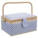 Niciarka niebieska w grochy 30x23x16cm ORION 154023