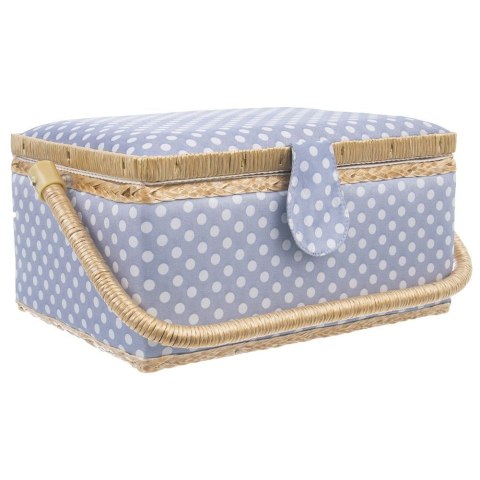 Niciarka niebieska w grochy 30x23x16cm ORION 154023