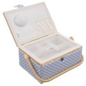 Niciarka niebieska w grochy 30x23x16cm ORION 154023