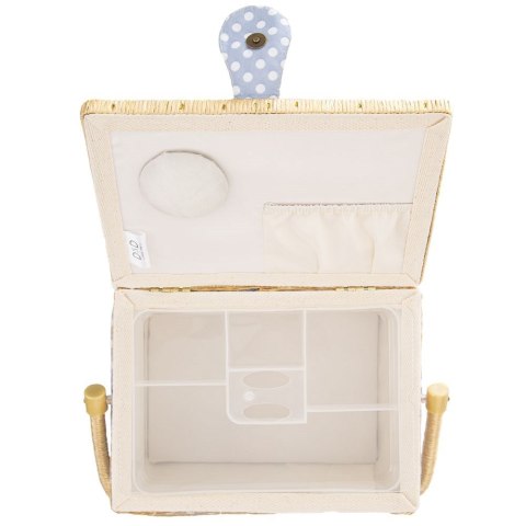 Niciarka niebieska w grochy 30x23x16cm ORION 154023