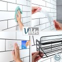 Półka pod prysznic metalowa czarna przyklejana VILDE 569003