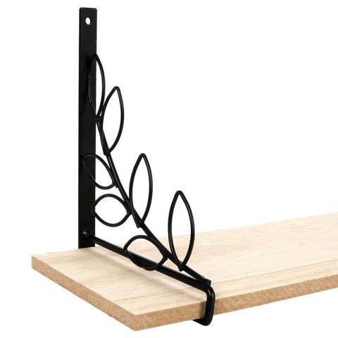 Półka ścienna na ścianę metalowa czarna 38x13x16cm HOME STYLING COLLECTION 569427