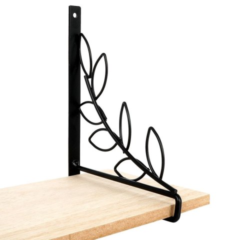Półka ścienna na ścianę metalowa czarna 38x13x16cm HOME STYLING COLLECTION 569427
