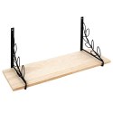 Półka ścienna na ścianę metalowa czarna 38x13x16cm HOME STYLING COLLECTION 569427