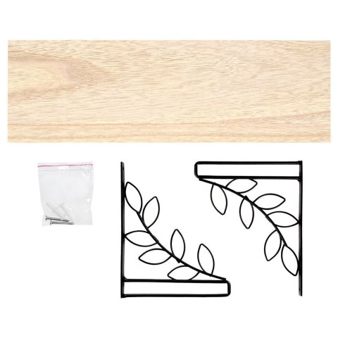 Półka ścienna na ścianę metalowa czarna 38x13x16cm HOME STYLING COLLECTION 569427