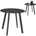 Stolik balkonowy metalowy szary okrągły 50x45cm AMBIANCE 569047
