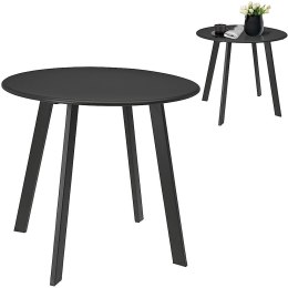 Stolik balkonowy metalowy szary okrągły 50x45cm AMBIANCE 569047