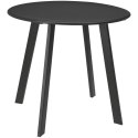 Stolik balkonowy metalowy szary okrągły 50x45cm AMBIANCE 569047
