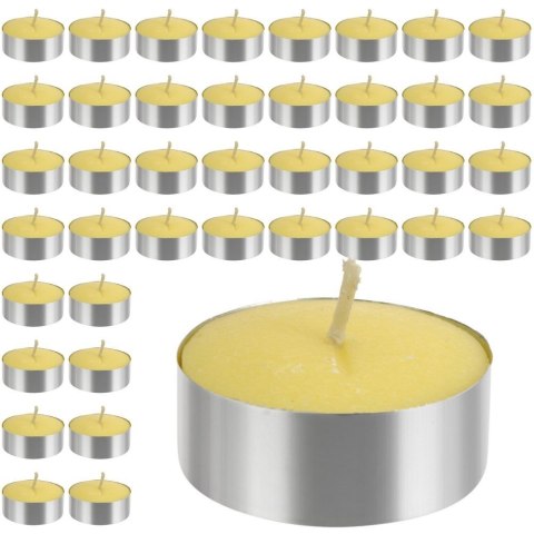 Świeca zapachowa świeczka cytrynowa tealight 4x1.5cm 40 sztuk VILDE 489041