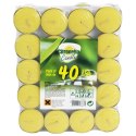 Świeca zapachowa świeczka cytrynowa tealight 4x1.5cm 40 sztuk VILDE 489041