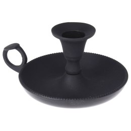 Świecznik aluminiowy czarny 11x6.5cm HOME STYLING COLLECTION 569233