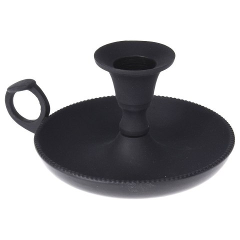 Świecznik aluminiowy czarny 11x6.5cm HOME STYLING COLLECTION 569233