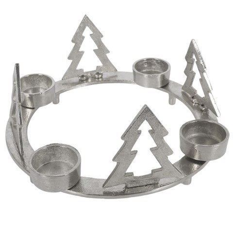 Świecznik aluminiowy na 4 świeczki 25cm HOME STYLING COLLECTION 569188