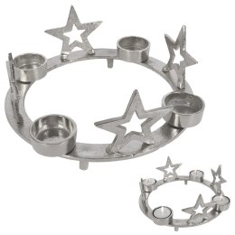 Świecznik aluminiowy na 4 świeczki 25cm HOME STYLING COLLECTION 569189