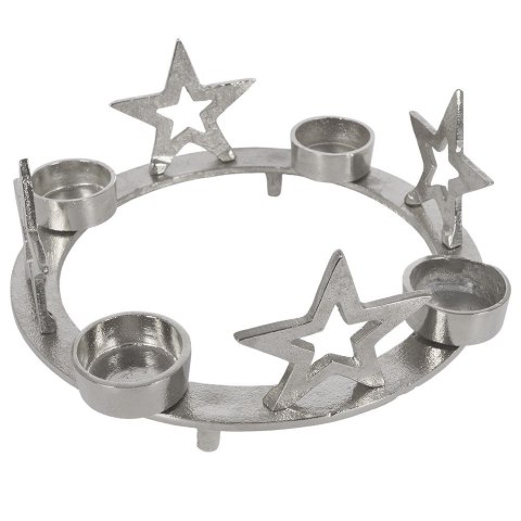 Świecznik aluminiowy na 4 świeczki 25cm HOME STYLING COLLECTION 569189
