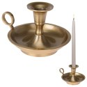 Świecznik aluminiowy złoty 13x9.5cm VILDE 569226