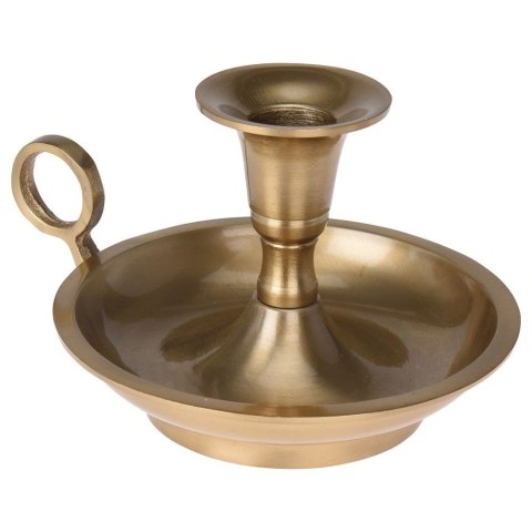 Świecznik aluminiowy złoty 13x9.5cm VILDE 569226