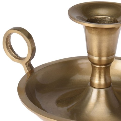 Świecznik aluminiowy złoty 13x9.5cm VILDE 569226