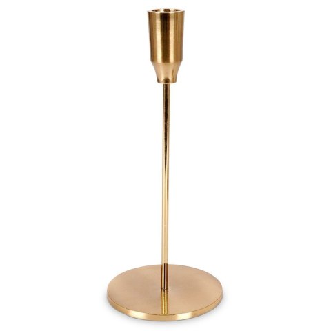 Świecznik aluminiowy złoty 25cm VILDE 569511