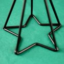 Świecznik metalowy czarny 20 / 13.5cm 2 sztuki VILDE 569537