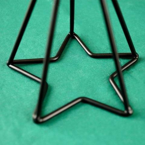 Świecznik metalowy czarny 20 / 13.5cm 2 sztuki VILDE 569537