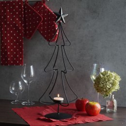 Świecznik metalowy czarny choinka 55cm HOME STYLING COLLECTION 569173
