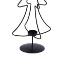 Świecznik metalowy czarny choinka 55cm HOME STYLING COLLECTION 569173