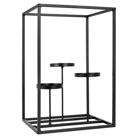 Świecznik metalowy czarny na 3 świeczki 24x20x36cm HOME STYLING COLLECTION 569483