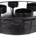 Świecznik metalowy czarny na 4 świeczki 20x6cm HOME STYLING COLLECTION 569195