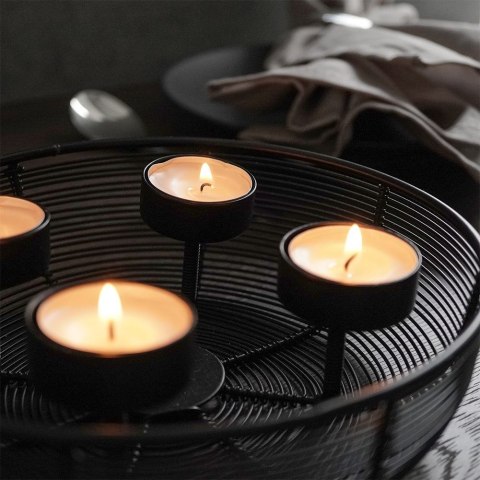 Świecznik metalowy czarny na 4 świeczki 20x6cm HOME STYLING COLLECTION 569195