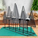 Świecznik metalowy czarny na 4 świeczki 38x9x25cm HOME STYLING COLLECTION 569481