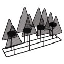 Świecznik metalowy czarny na 4 świeczki 38x9x25cm HOME STYLING COLLECTION 569481