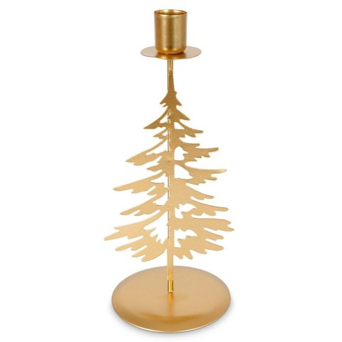 Świecznik metalowy złoty 24cm HOME STYLING COLLECTION 569485