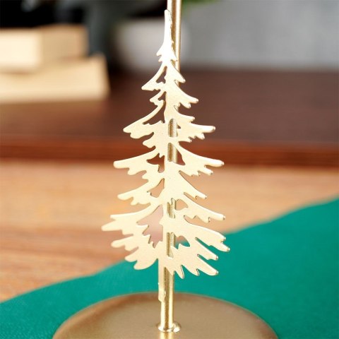 Świecznik metalowy złoty 24cm HOME STYLING COLLECTION 569485