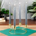 Świecznik metalowy złoty na 4 świeczki 25x8.5cm HOME STYLING COLLECTION 569475