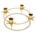 Świecznik metalowy złoty na 4 świeczki 25x8.5cm HOME STYLING COLLECTION 569475