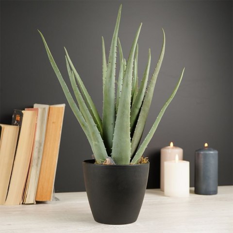 Sztuczna roślina w doniczce aloes 42cm VILDE 569447